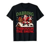 Dabbing Through THE Snow. Christmas Humorous Holiday Design Value Graphic T-Shirt