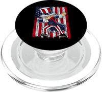 Dabbing Uncle Sam America Flag Patriotic 4th of July PopSockets PopGrip for MagSafe