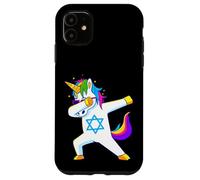 Dabbing Unicorn Hanukkah Jewish Dancing Chanukah Kids Girls Case for iPhone 11