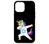Dabbing Unicorn Hanukkah Jewish Dancing Chanukah Kids Girls Case for iPhone 12 Pro Max