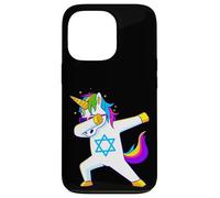Dabbing Unicorn Hanukkah Jewish Dancing Chanukah Kids Girls Case for iPhone 13 Pro