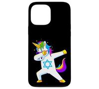 Dabbing Unicorn Hanukkah Jewish Dancing Chanukah Kids Girls Case for iPhone 13 Pro Max
