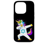 Dabbing Unicorn Hanukkah Jewish Dancing Chanukah Kids Girls Case for iPhone 14 Pro