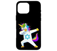 Dabbing Unicorn Hanukkah Jewish Dancing Chanukah Kids Girls Case for iPhone 16 Pro Max