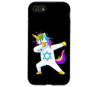 Dabbing Unicorn Hanukkah Jewish Dancing Chanukah Kids Girls Case for iPhone SE (2020) / 7/8