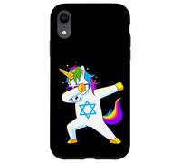 Dabbing Unicorn Hanukkah Jewish Dancing Chanukah Kids Girls Case for iPhone XR