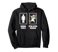 Dabbing Unicorn Spina Bifida Warrior Survivor Get Well Gift Pullover Hoodie