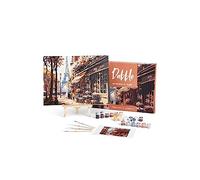 Dabble Paint by Numbers Kit - Paint by Numbers for Adults Beginners with Canvas Frame, Painting Kit for Adults, Flowers Design