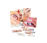 Dabble Paint by Numbers Kits - Set of 3 Paint by Numbers for Adults Beginners with Canvas Frame, Painting Kits for Adults, Flowers Design