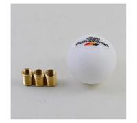 Dabhuoc 5cm Black/White Plastic Ball Shape Car Manual Shift Shifter Gear Knob Level for Civic for Jazz EG/EK GK5 Shift Handle(White)