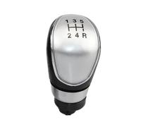 Dabhuoc Car Parts for Ford Focus MK2 for Mondeo MK4 for Fiesta MK7 for Kuga 2008-2013 Gear Shift Knob Stick Head Lever Handle 5/6 Speed(5 Speed Silver)
