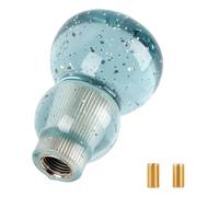 Dabhuoc Gourd Shape Car Gear Shift Knob Crystal Manual Transmission Gear Stick Head Racing Push Down Shifter Lever Accessories Shift Handle(Blue)
