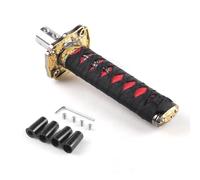 Dabhuoc Universal 150MM/200MM/260MM Samurai Sword Shift Knob Shifter with Adapters Gear Shift Knob Car Accessories Shift Handle(Black,150MM)