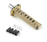 Dabhuoc Universal 150MM/200MM/260MM Samurai Sword Shift Knob Shifter with Adapters Gear Shift Knob Car Accessories Shift Handle(White,150MM)