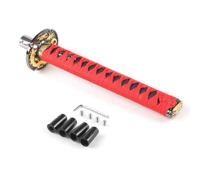 Dabhuoc Universal 150MM/200MM/260MM Samurai Sword Shift Knob Shifter with Adapters Gear Shift Knob Car Accessories Shift Handle(Red,260MM)