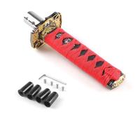 Dabhuoc Universal 150MM/200MM/260MM Samurai Sword Shift Knob Shifter with Adapters Gear Shift Knob Car Accessories Shift Handle(Red,150MM)