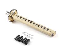 Dabhuoc Universal 150MM/200MM/260MM Samurai Sword Shift Knob Shifter with Adapters Gear Shift Knob Car Accessories Shift Handle(White,260MM)