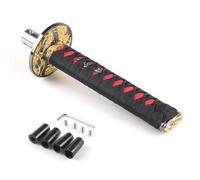 Dabhuoc Universal 150MM/200MM/260MM Samurai Sword Shift Knob Shifter with Adapters Gear Shift Knob Car Accessories Shift Handle(Black,200MM)