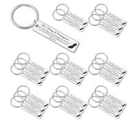 Dabihu 24Pcs Christian Keyring Bible Verses Keychain Inspirational Gift for Women Men Baptism Easter Prayer Gift Religious Gifts for Son Daughter Friends Coworkers Christmas Birthday First Communion
