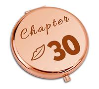 Dabihu 30th Birthday Compact Makeup Mirror, Rose Gold, 2.6 Inch, Foldable, Perfect for Travel
