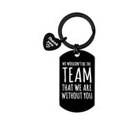 Dabihu Appreciation Gift for Coach Boss Team Leader Keyring Thank You Keyring for Manager We Wouldn't Be the team that We are Without You Gift for Soccer Baseball Swimming Coach Sport Leader Keychain