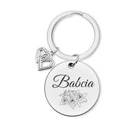 Dabihu Babcia Gifts for Grandma Grandmother Keychain Grandmother Gift from Granddaughter Grandson Mothers Day Retirement Birthday Gift for Babcia Grandma Granny Thank You Gifts