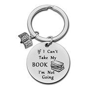 Dabihu Book Lover Gift Reading Book Club Keyring Reading Lover Keyring Librarian Writer Bookworm Present Christmas Birthday Present Bibliophile Gift for Women Men