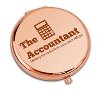 Dabihu Certified Public Accountant Gift Compact Pocket Makeup Mirror Inspirational Gifts for Auditor Accounting Auditing Student Graduation Gifts Thank You Gift for Colleague Coworkers Boss Christmas