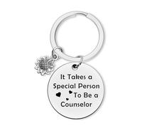 Dabihu Counselor Appreciation Keychain School Counselor Keyring Thank You Gift for Teacher Instructor Retirement Graduation Christmas Birthday Gifts Coworker Gifts Guidance Counsellor Gift