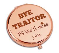 Dabihu Funny Colleague Leaving Gifts for Women Compact Makeup Mirror Going Away Gifts for Her Office Gifts for Coworker Folding Makeup Mirror for Friends Colleagues Employee Goodbye Retirement Gifts