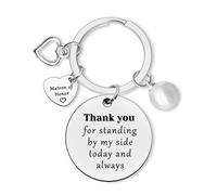Dabihu Matron of Honor Gift from Bride Matron of Honor Keyring Bridesmaid Proposal Gifts Wedding Gifts for Bride Tribe Bridesmaid Proposal Jewelry Bridal Party Bachelorette Party Gift