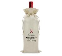 Dabihu Mom Gifts from Daughter Son Wine Bag for Stepmother Adoptive Mother Best Mom Gifts Mothers Day Birthday Christmas Thanksgiving Wine Bottle Gift Bag for Mummy Mum Mother Mama Thank You Present