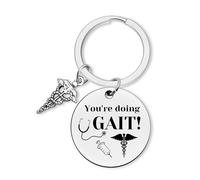 Dabihu Physical Therapist Gifts for Women Men Keyring Physical Therapist Gift PT Appreciation Gift Assistant Jewelry National PT Month Gifts Thank You Keychain Funny Mental Health Keyring