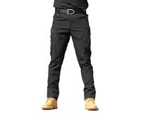 DabinFa Flexcamo - Tactical Waterproof Pants，Texwix Tactical Pants,Flex Camo Cargo Pants for Men (A Black,4XL)