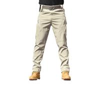 DabinFa Flexcamo - Tactical Waterproof Pants，Texwix Tactical Pants,Flex Camo Cargo Pants for Men (A Khaki,M)