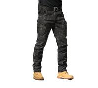 DabinFa Flexcamo - Tactical Waterproof Pants，Texwix Tactical Pants,Flex Camo Cargo Pants for Men (B Camouflage,L)