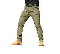 DabinFa Flexcamo - Tactical Waterproof Pants，Texwix Tactical Pants,Flex Camo Cargo Pants for Men (B Green,3XL)