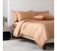 DaBingDian Bamboo Duvet Cover and Pillowcase 3Pcs/Set Bedding Sets Solid Color Quilt Cover High End Double Queen Size Comforter Covers