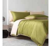 DaBingDian Bamboo Duvet Cover and Pillowcase 3Pcs/Set Bedding Sets Solid Color Quilt Cover High End Double Queen Size Comforter Covers