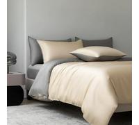 DaBingDian Bamboo Duvet Cover and Pillowcase 3Pcs/Set Bedding Sets Solid Color Quilt Cover High End Double Queen Size Comforter Covers