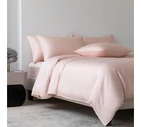 DaBingDian Bamboo Duvet Cover and Pillowcase 3Pcs/Set Bedding Sets Solid Color Quilt Cover High End Double Queen Size Comforter Covers