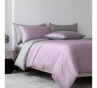 DaBingDian Bamboo Duvet Cover and Pillowcase 3Pcs/Set Bedding Sets Solid Color Quilt Cover High End Double Queen Size Comforter Covers