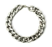 DaBingDian Fashion Gold Chain Dog Collar, Adjustable Pet Necklace for Cats, Dogs and Pitbulls - Stylish Metal Collar Accessory