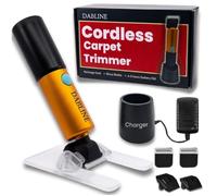 DABLINE Cordless Carpet Trimmer with Cutting Guide, Lightweight Carpet Shaver Comes with 2 Blades, 400W High Power Carpet Scissors for Tufted Rugs
