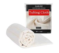 DABLINE Primary Tufting Cloth for Rug Making and Punch Needle, Premium Monks Cloth for Cut and Loop Pile Tufting Guns, Tufting Fabric with Marked Lines (80" x 120")