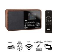 Retro Internet Radio Digital DAB+ FM Hi-Fi System Wifi TFT Screen Walnut Effect
