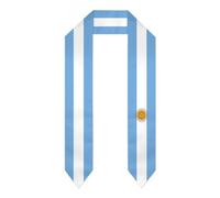 DABOYOZHZH Argentina Flag Graduation Stoles Shawl Sash Scraf For Study Aboard International Students Graduation's Day, White, One size