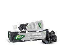 Dabur Charcoal Organic Toothpaste - 100ml | for Teeth Whitening, Brighter Smile & Healthy Gums | Natural Oral Care with Blend of Black Pepper & Ginger Extracts