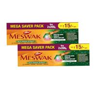 Dabur Meswak Complete Oral Care Toothpaste - 800g (400g x 2, Pack of 2) | Complete Toothpaste for Oral and Gum Care | Contains Pure and Rare Miswak Extract | Fluoride Free