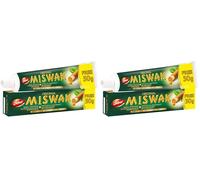 Dabur Miswak Herbal Toothpaste 120g + 50g Free - Natural Gum Care with Pure Miswak Extract l Helps Fight Bad Breath (Pack of 2)